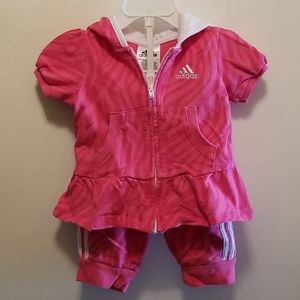 12m adidas short sleeve and short set